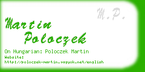 martin poloczek business card